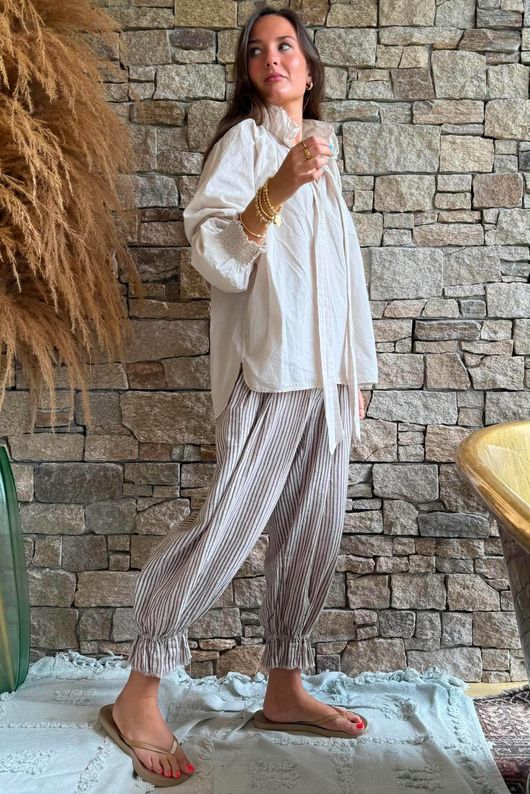 Larc Poet Blouse Calico